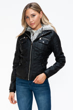 Load image into Gallery viewer, YMI Black Jacket with Fuzzy Hood
