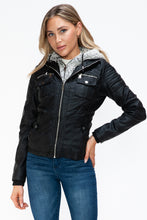 Load image into Gallery viewer, YMI Black Jacket with Fuzzy Hood

