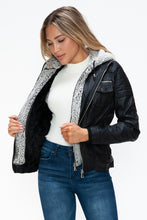 Load image into Gallery viewer, YMI Black Jacket with Fuzzy Hood
