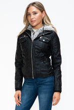 Load image into Gallery viewer, YMI Black Jacket with Fuzzy Hood
