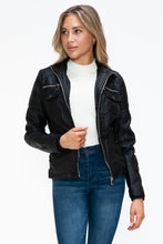 Load image into Gallery viewer, YMI Black Jacket with Fuzzy Hood
