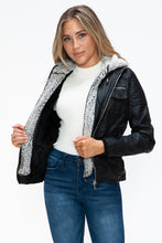 Load image into Gallery viewer, YMI Black Jacket with Fuzzy Hood
