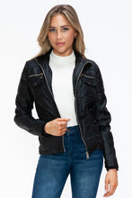 Load image into Gallery viewer, YMI Black Jacket with Fuzzy Hood
