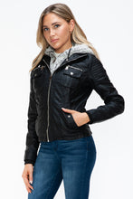 Load image into Gallery viewer, YMI Black Jacket with Fuzzy Hood
