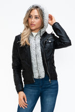 Load image into Gallery viewer, YMI Black Jacket with Fuzzy Hood
