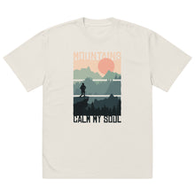 Load image into Gallery viewer, Oversized Unisex T-Shirt - Mountains Call
